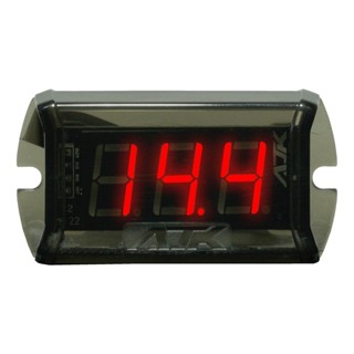 Voltímetro Nano Black  AJK Sound Display Vermelho Medição de 12v e 24v
