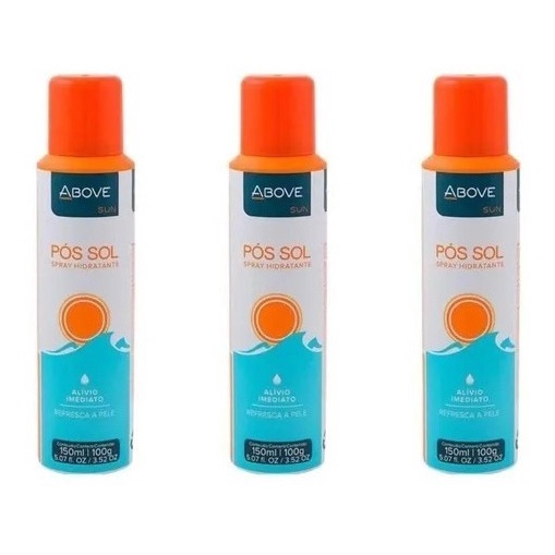 Kit 3 Hidratante Spray Above Pós Sol Alívio Imediato 150ml