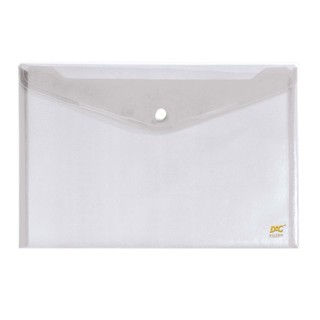 Envelope plástico com botão A4 653PP-TR Cristal Dac