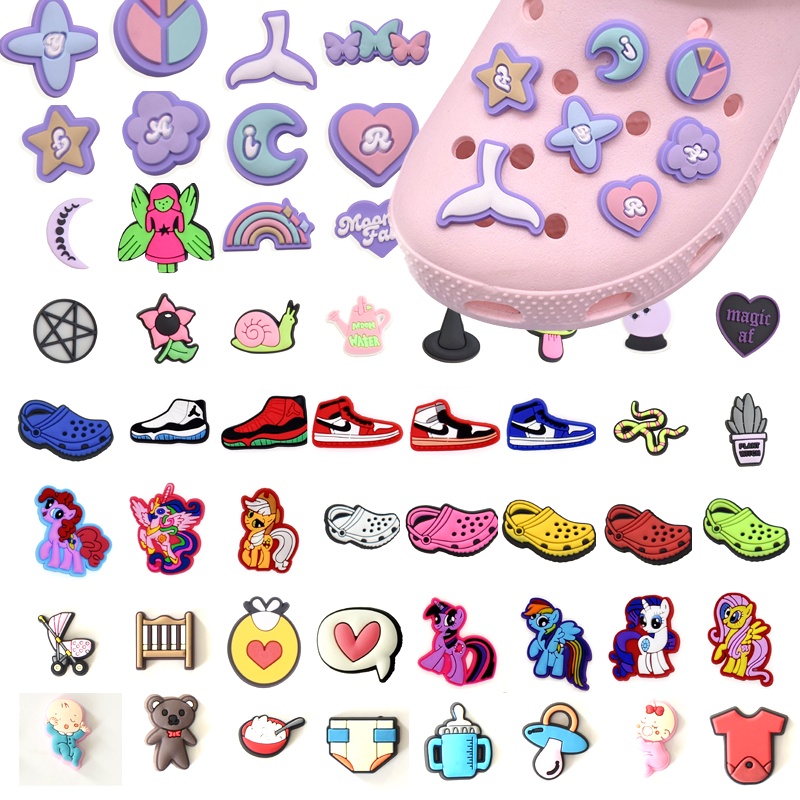 Acessórios para sandálias Pingente De Botão De Cartoon Tipo Bricolage Sapatos Combinados Charme