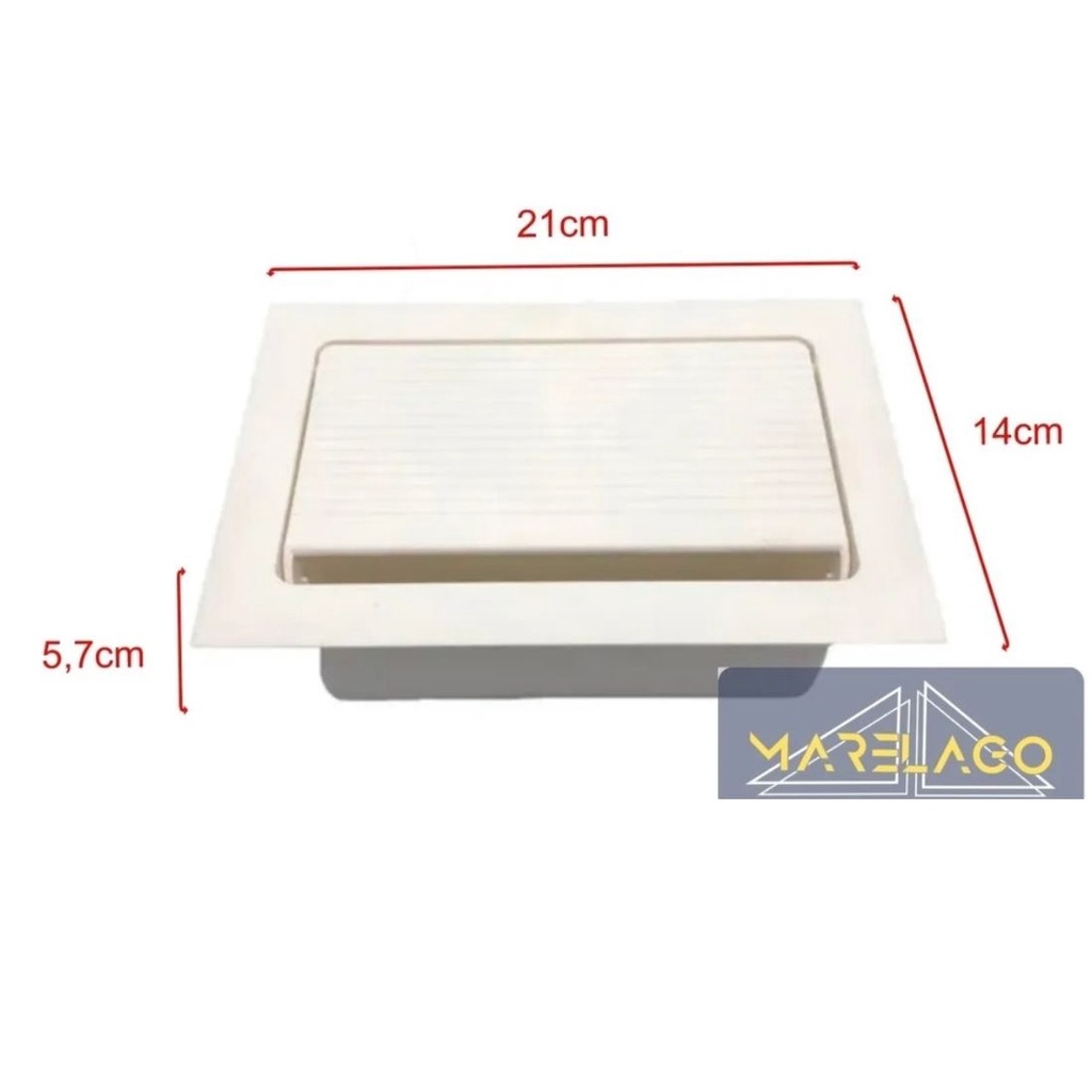 Caixa Tomadas Embutir Na Mesa, Hdmi, Escritório, Caixa Vazia - Branco
