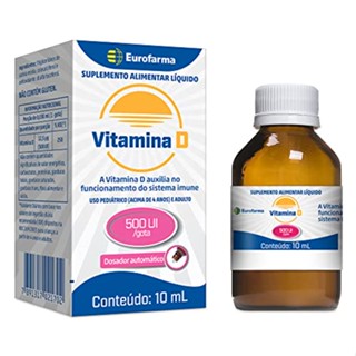 Vitamina D 500UI gotas 10ml - Eurofarma