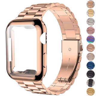 Pulseira De Aço Inoxidável 44/40mm 45mm 41mm 42mm 38mm 49mm Para i-Watch Série 7/6 5 4 3 SE 8 Ultra