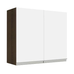 Armário de Cozinha Aéreo 70 cm 2 Portas Rustic/Branco Glamy Madesa