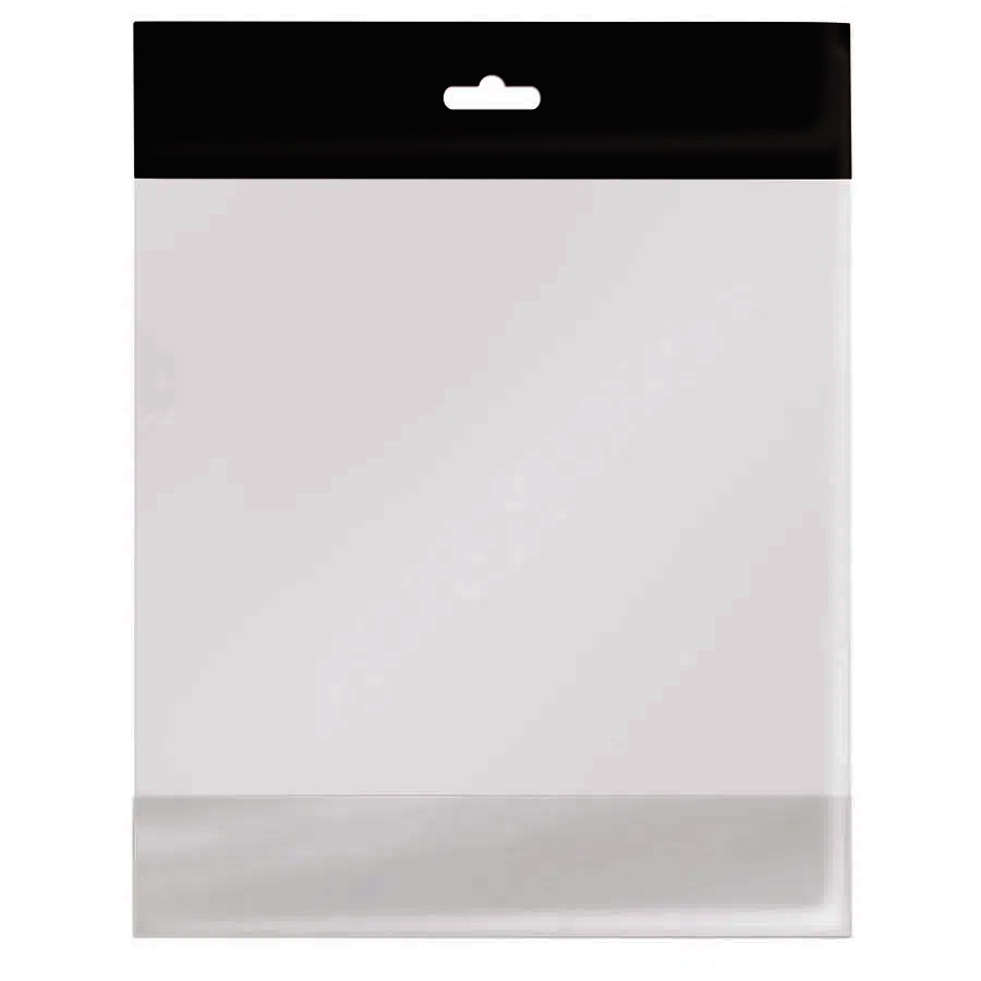 Saco Adesivado com furo Preto - 22x30 cm - 100 unidades - Cromus - Rizzo Distribuidora