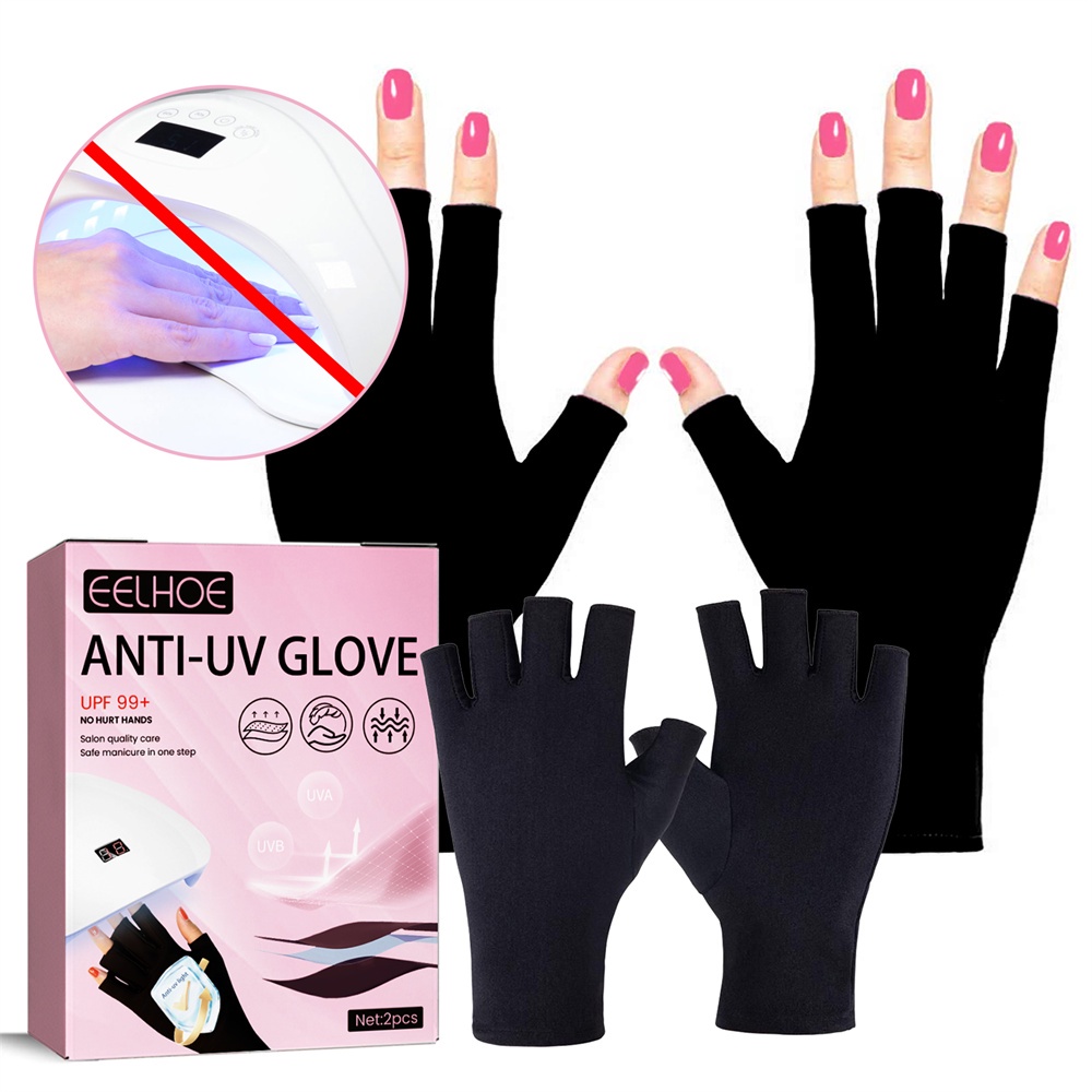 Luvas De Unhas Manicure Ferramentas De Proteção Solar Nylon Cuidados Com As Anti UV Beleza Ampola De Saúde Do Dedo Falta