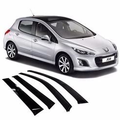 Calha de Chuva Defletor Peugeot 308 2012 a 2017 4 Portas Ecoflex