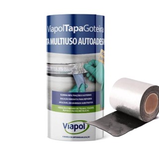 Fita Multiuso Autoadesiva Asfaltica Viapol Tapa Goteira Rolo 10 metros