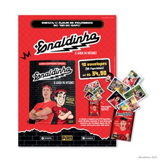 PACK COM 50 FIGURINHAS DO ALBUM DO ENALDINHO - PIXEL