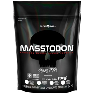 Masstodon 3kg Black Skull - Baunilha