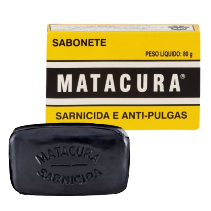 Sabonete Antipulgas Pet Para Cachorro Sarnicida Matacura 80g