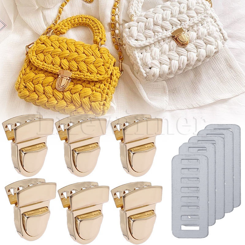 5 Pcs/Set Acessórios Para Artesanato De Bricolagem Peças Bolsas De Ferramentas Metal Fecho De Durável Fivela De Carteiras