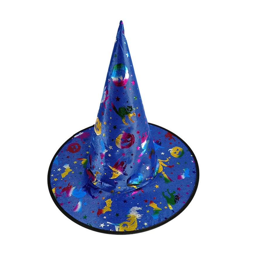 Chapéu de Bruxa Azul Escuro - Bruxa Colorida - Halloween - 1 unidade - Rizzo - Home & Living