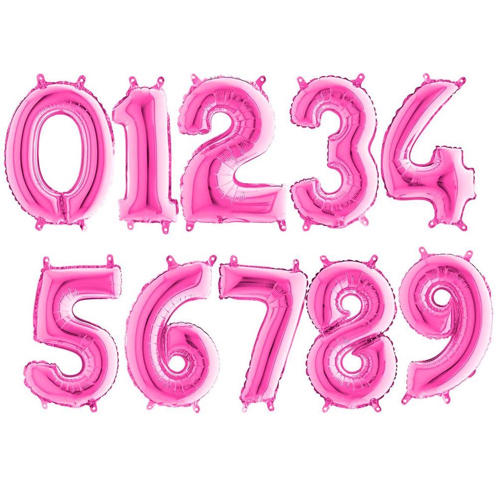 Balão De Número Metalizado Artimagem Pink 70 Cm em Oferta na Shopee