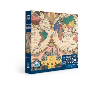 Quebra Cabeça O Novo Mapa Do Mundo 2763 - toyster em Oferta na Shopee