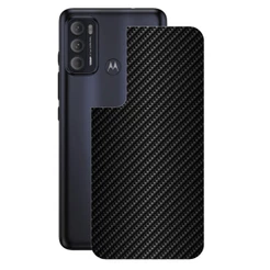 Película para Moto G60 -Traseira Fibra Carbono Preta-Gshield