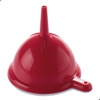 Funil Grande Universal De Plastico Cozinha 15cm Vermelho Plasutil em Oferta na Shopee