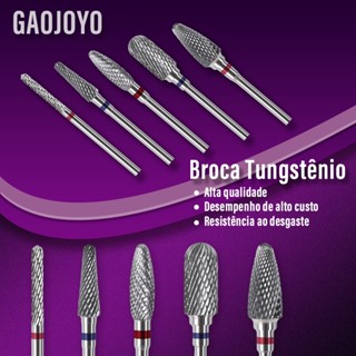 1pcs tungstênio brocas para unhas,cuidados com as unhas acabamento,broca tungstênio,kit de brocas de unha,remoção gel