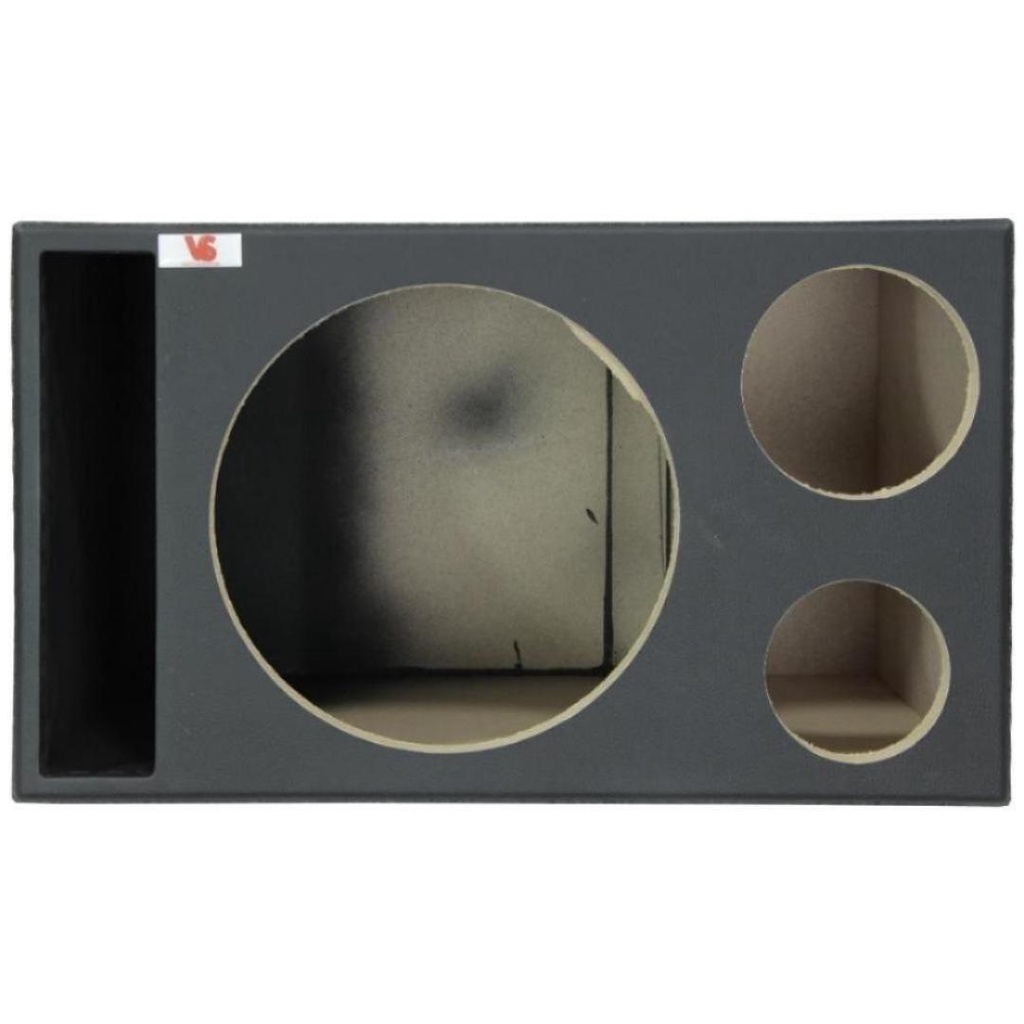 Caixa Trio Vazia Woofer 12 Pol + Driver E Tweeter Duto Régua