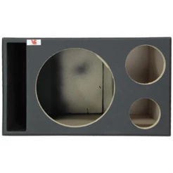 Caixa Trio Vazia Woofer 12 Pol + Driver E Tweeter Duto Régua