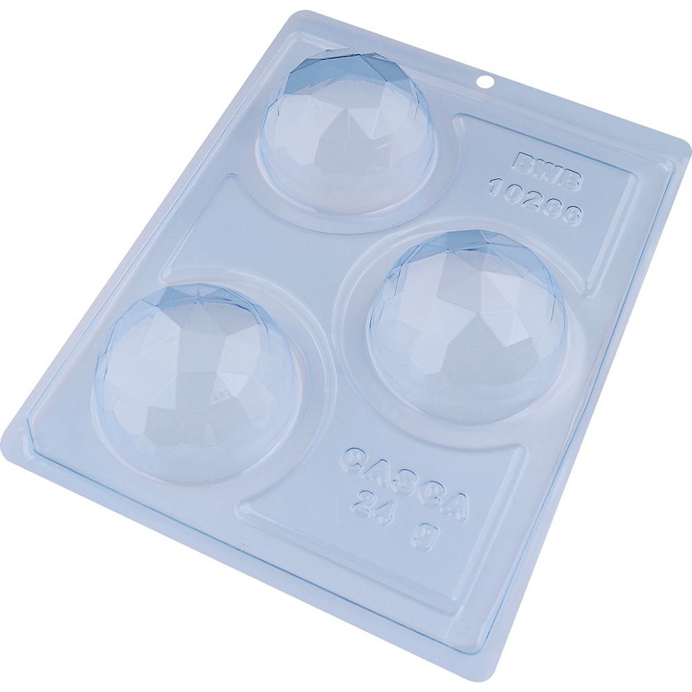 Forma de Acetato Forma Especial - Esfera De 70mm Lapidada 10266 - 01 Unidade - BWB - Home & Living