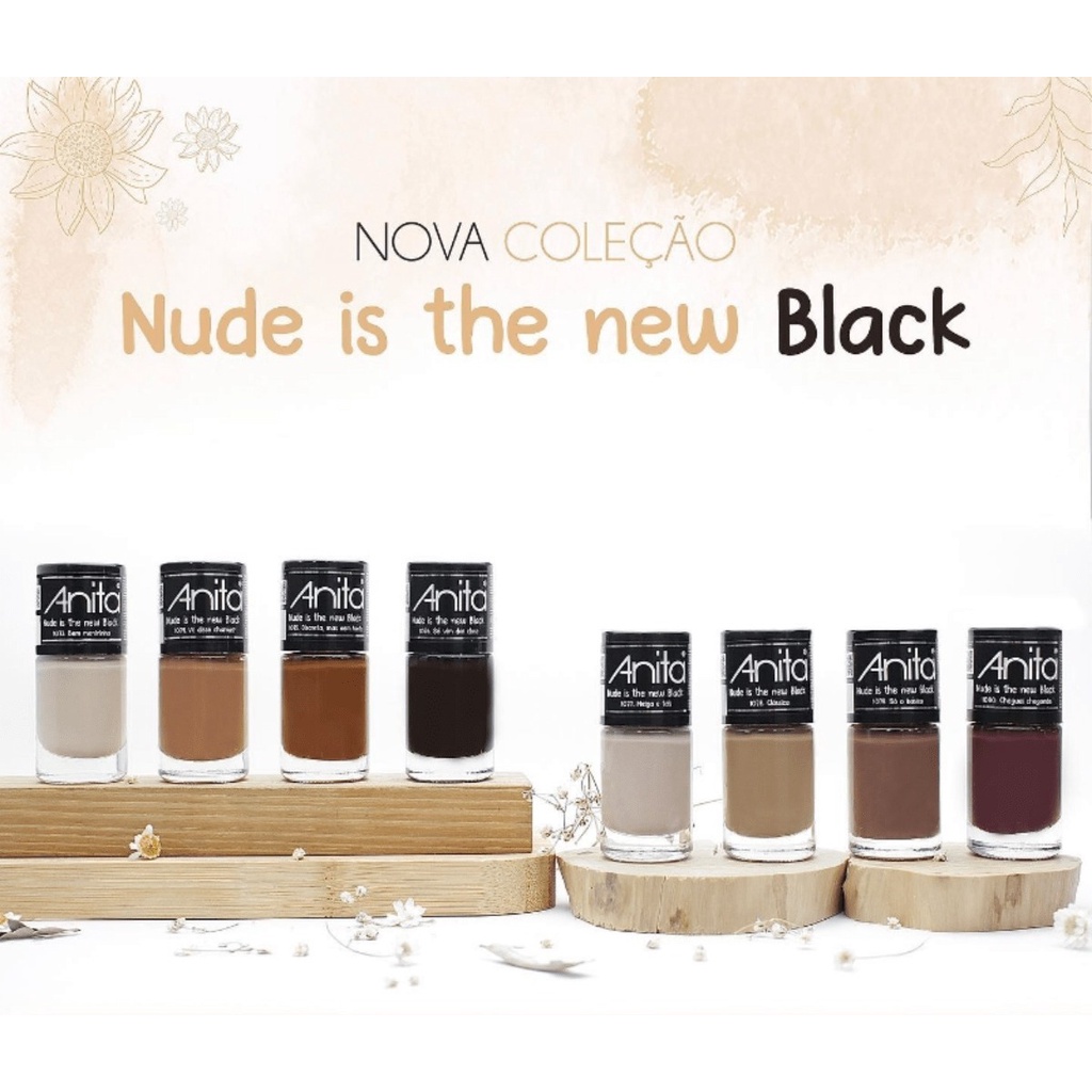 Kit Esmaltes Anita 8 Un Coleção Nova Nude is the new Black