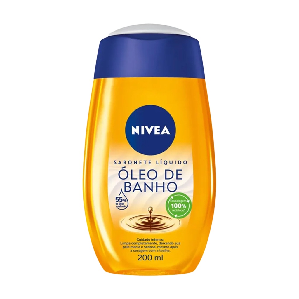 Sabonete Líquido Óleo de Banho Nivea 200ml em Oferta na Shopee