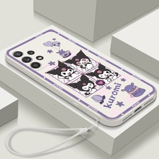 Caixa Para Samsung Galaxy A03 A04 A31 A51 A10S A22 A14 A34 A54 Balão De Urso Kuromi Bonito Tpu Telefone