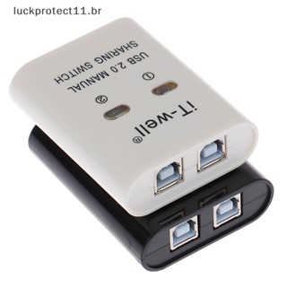 C Dispositivo De Compartilhamento De Impressora USB De 2 Portas Manual Kvm Switching Splitter Hub Converter ~
