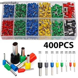 kam 400pcs Conector De Cabo Terminal Tubular Fio Isolado Elétrico ka