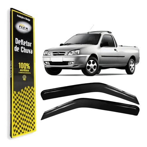 Defletor Calha de Chuva Fiesta Street Hatch 1996 1997 1998 1999 2000 2001 2002 2003 2 Portas Ecoflex