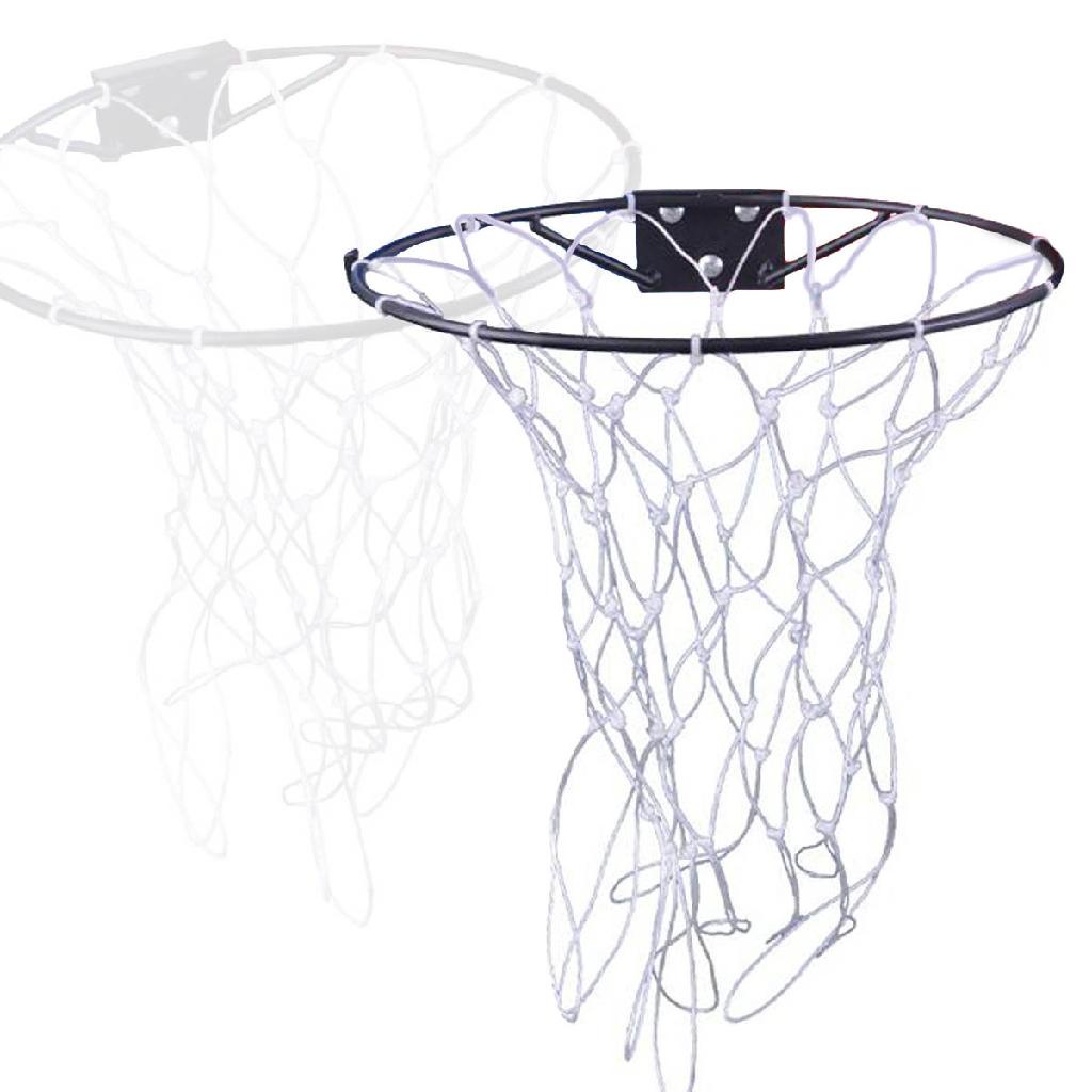 Aro De Basquete Robusto Cesta P/ Bola Tamanho Oficial + Rede 36 Cm de Diâmetro