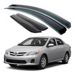 Calha de Chuva Defletor Toyota Corolla Sedan 2008 a 2014 4 Portas Ecoflex