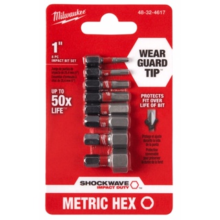 Kit Bit Hexagonal Shockwave 1" C/08 Pçs - 48-32-4617 Milwaukee em Oferta na Shopee