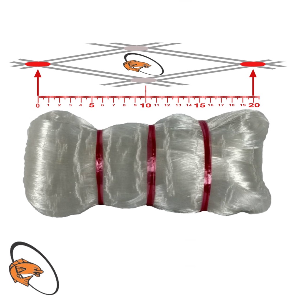 Pano de Rede Malha 20 (100mm) Fio 0,50 Altura 9,60 C/ 100 Metros Panagem 50x100x48x100 em Oferta na Shopee