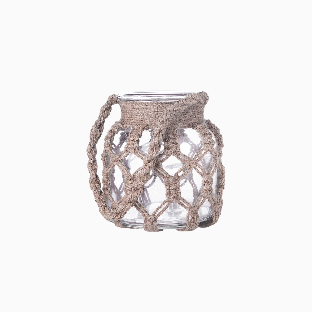 Vaso Em Vidro Com Fibra Sintética Bahamas L'Hermitage