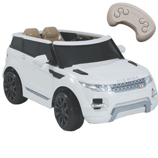 Carro Eletrico Biemme Car One LR Land Rover Branco 12V CR em Oferta na Shopee