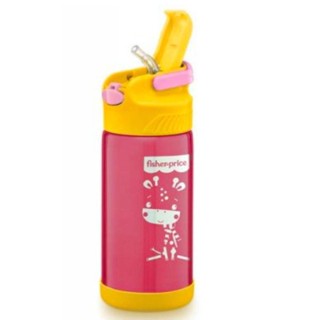 Copo térmico aço inox Hot Cold Rosa 400ml - Fisher Price