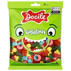 Bala de Gelatina Gelatines Mix 1kg - Docile