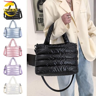 SUBEI Saco Puffer Tote Bag School Down Padding Leve Para De Ombro De Escritório