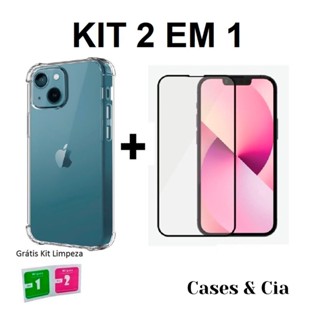 Kit Capinha Ant-impacto Para iPhone 13 + Película 3D