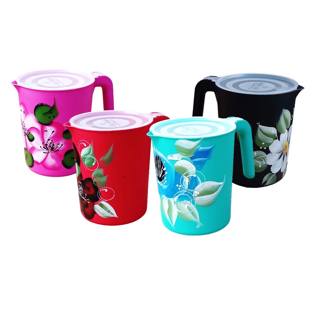 Kit com 5 JARRAS 1800ML SORTIDOS DECORADAS em Oferta na Shopee