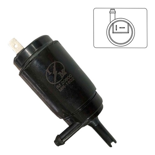 Motobomba Injetor Agua Limpador Parabrisa Uno Fiorino