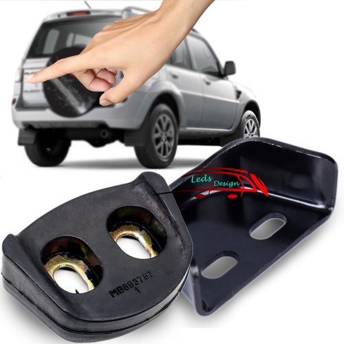 Suporte Base + Batente Borracha Porta-malas Pajero Tr4 Full