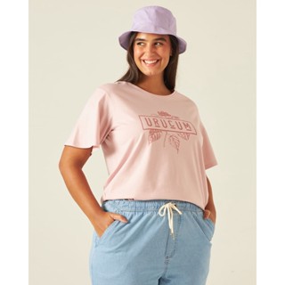 Blusa Feminina Plus Size Urucum Malha Natural Color
