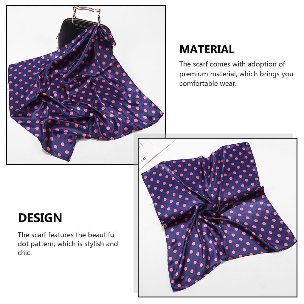 Lenço Feminino Moda Protetor Solar Acessório De Roupas Chique Dot Padrão Meninas Cachecóis Para Decoração Wear