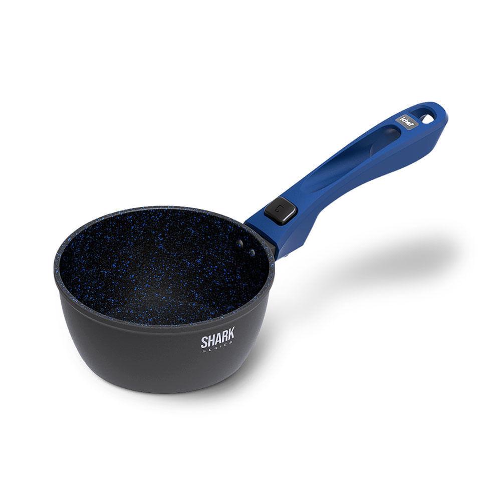 Panela Polishop Ichef Ultra Sauce Azul Shark Series 16cm em Oferta na Shopee