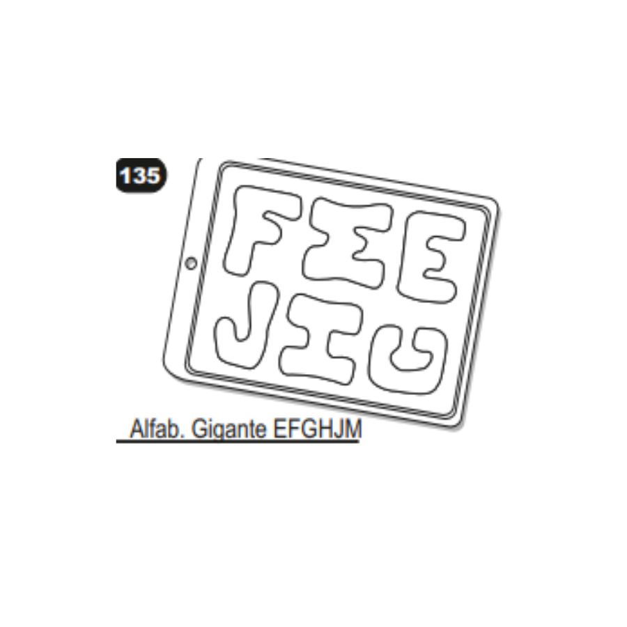 Forma de Acetato Letras Mod.135 Crystal Rizzo Confeitaria