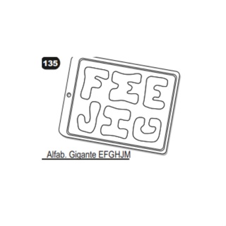 Forma de Acetato Letras Mod.135 Crystal Rizzo Confeitaria em Oferta na Shopee