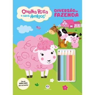 Livro A Ovelha Rosa e seus amigos - Cores da fazenda em Oferta na Shopee